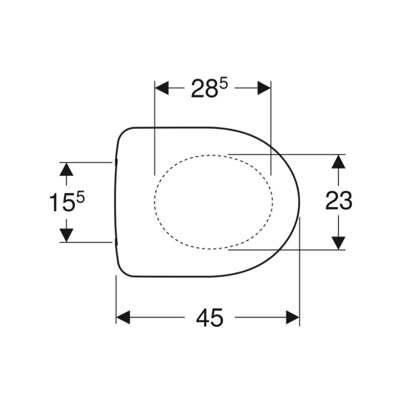 Geberit Selnova Toilet Seat - White 4 Geberit Selnova Toilet Seat - White - Image 2