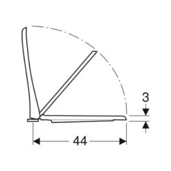 Geberit Selnova Family Toilet Seat - White -Home Bathroom geberit selnova toilet seat white 500.339.01.1 3
