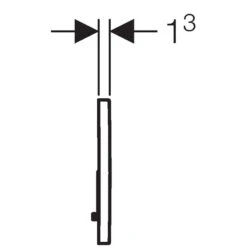 Geberit Sigma01 Dual Flush Plate - Brushed/matt Chrome -Home Bathroom geberit sigma01 dual flush plate brushed matt chrome 115.770.ka .5 2