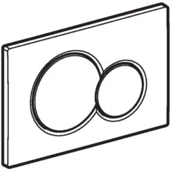 Geberit Sigma01 Dual Flush Plate - Brushed/matt Chrome -Home Bathroom geberit sigma01 dual flush plate brushed matt chrome 115.770.ka .5 3