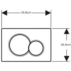 Geberit Sigma01 Dual Flush Plate - Matt Chrome 5 Geberit Sigma01 Dual Flush Plate - Matt Chrome -Home Bathroom geberit sigma01 dual flush plate matt chrome 115.770.jq .5 1