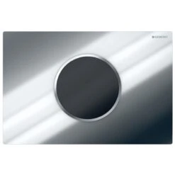 Geberit Sigma10 Automatic/Touchless Dual Flush Plate - Battery Operation - Chrome
