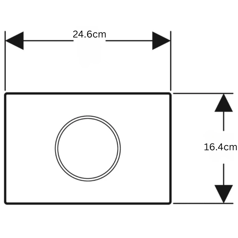Geberit Sigma10 Automatic/Touchless Dual Flush Plate - Mains Operation - Brushed Chrome 4 Geberit Sigma10 Automatic/Touchless Dual Flush Plate - Mains Operation - Brushed Chrome - Image 2