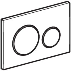 Geberit Sigma20 Dual Flush Plate - White/bright Chrome -Home Bathroom geberit sigma20 dual flush plate white bright chrome 115.882.kj .1 3