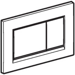 Geberit Sigma30 Dual Flush Plate - White/bright Chrome -Home Bathroom geberit sigma30 dual flush plate white bright chrome 115.883.kj .1 3