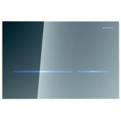 Geberit Sigma80 Electronic Touchless Dual Flush Plate - Mains Operation - Glass Reflective