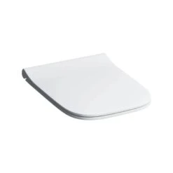 Geberit Smyle Square Toilet Seat - Sandwich Shape - White