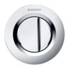 Geberit Type 01 Pnuematic Dual Flush Button - Matt Chrome - Plated -Home Bathroom geberit type 01 pnuematic dual flush button matt chrome plated 116.042.46.1
