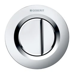 Geberit Type 01 Pnuematic Dual Flush Button - Matt Chrome - Plated