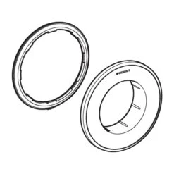 Geberit Type 10 Concealed Actuator Collar - White/gold