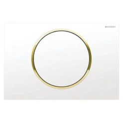 Geberit Type 10 Flush Plate - White/gold