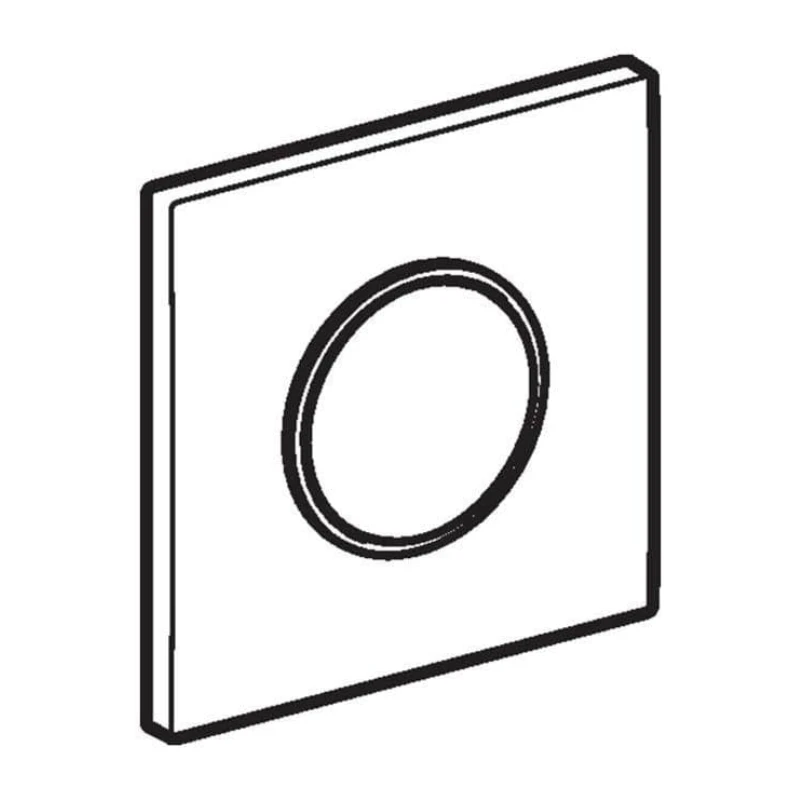 Geberit Type 10 Pneumatic Urinal Flush Plate - Black/chrome 3 Geberit Type 10 Pneumatic Urinal Flush Plate - Black/chrome