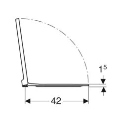 Geberit Xeno2 Square Toilet Seat - White -Home Bathroom geberit xeno2 toilet seat white 500.537.01.1 2