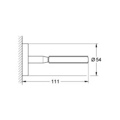 Grohe Bau Cosmopolitan Glass/Soap Dish Holder - Chrome -Home Bathroom grohe bau cosmopolitan glass soap dish holder chrome 40585001 2