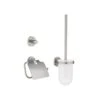 Grohe Essentials 3-in-1 WC Set - Supersteel -Home Bathroom grohe essentials 3 in 1 wc set supersteel 40407dc1