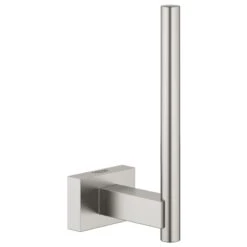 Grohe Essentials Cube Spare Toilet Paper Holder - Supersteel