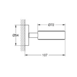 Grohe Essentials Glass/Soap Dish Holder - Cool Sunrise -Home Bathroom grohe essentials glass soap dish holder cool sunrise 40369gl1 2