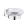 Grohe Essentials Soap Dish With Holder - Chrome -Home Bathroom grohe essentials soap dish with holder chrome 40444001