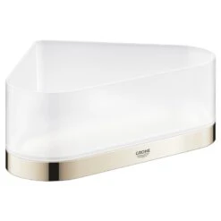 Grohe Selection Corner Shower Tray With Holder - Polished Nickel
