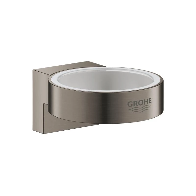 Grohe Selection Glass/Soap Dish Holder - Brushed Hard Graphite 3 Grohe Selection Glass/Soap Dish Holder - Brushed Hard Graphite