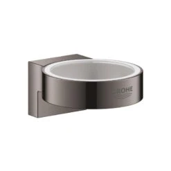 Grohe Selection Glass/Soap Dish Holder - Hard Graphite