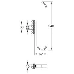 Grohe Selection Spare Toilet Paper Holder - Brushed Hard Graphite 7 Grohe Selection Spare Toilet Paper Holder - Brushed Hard Graphite -Home Bathroom grohe selection spare toilet paper holder brushed hard graphite 41067al0 2