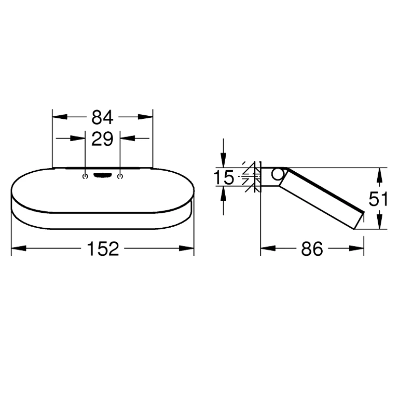 Grohe Selection Toilet Roll Holder With Cover- Brushed Hard Graphite 5 Grohe Selection Toilet Roll Holder With Cover- Brushed Hard Graphite - Image 3
