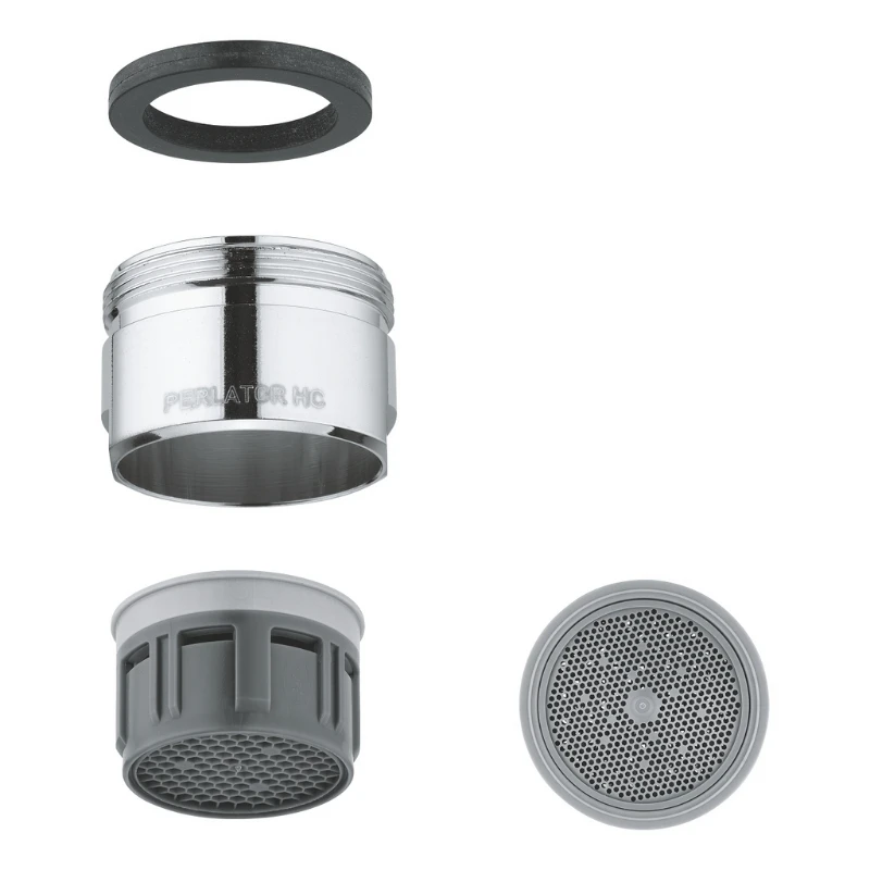 Grohe Sistra Flow Straightener - Male Thread (M28x1) - Chrome 4 Grohe Sistra Flow Straightener - Male Thread (M28x1) - Chrome - Image 2