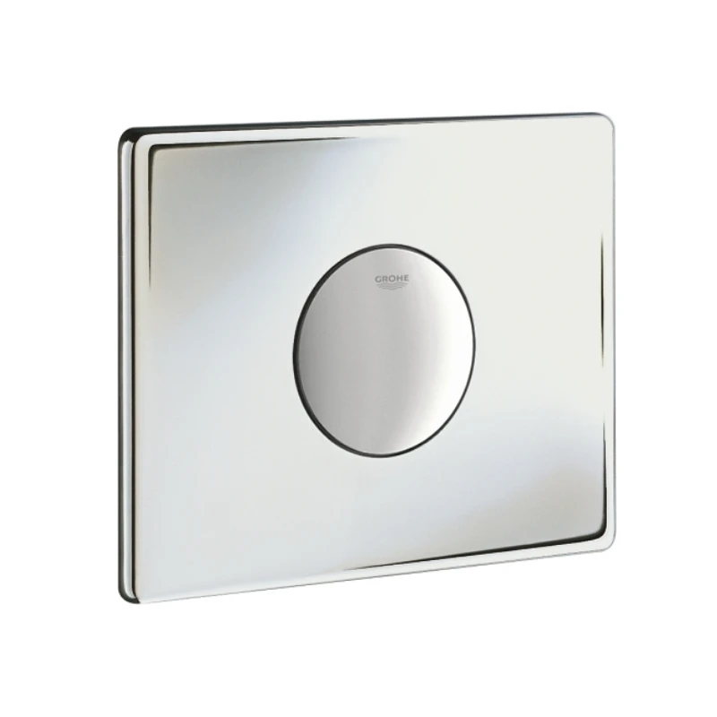 Grohe Skate Mechanical Push Wall Plate (single Flush) - Chrome - Image 3
