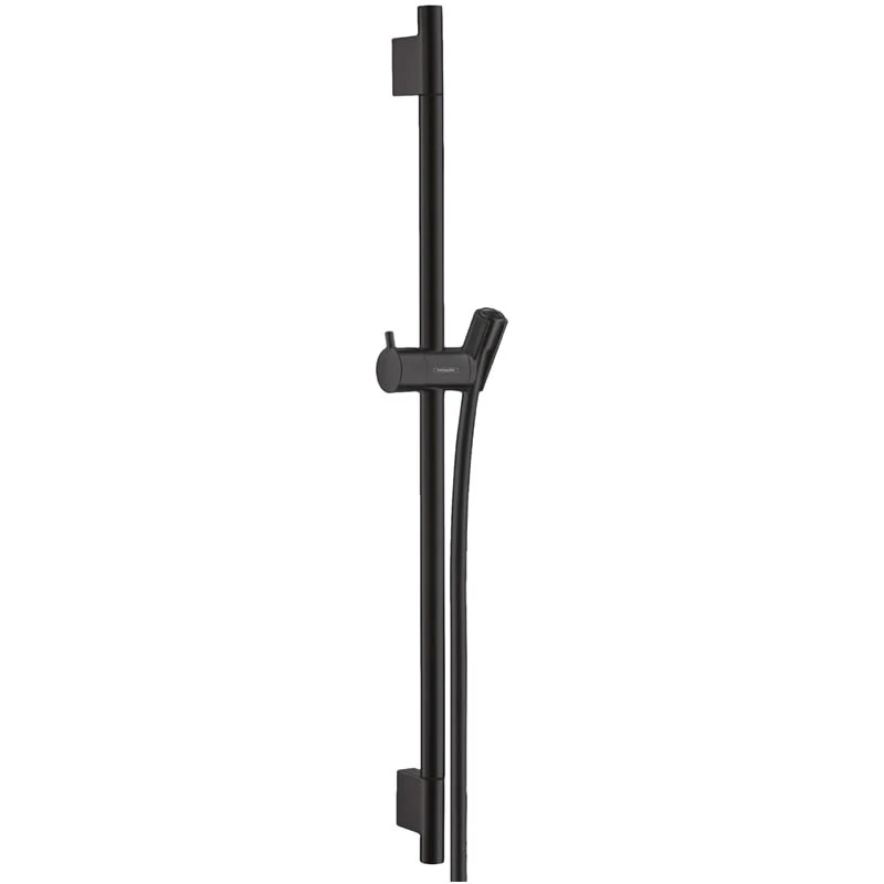 Hansgrohe Unica Shower Rail S Puro - 65cm With Shower Hose - Matt Black 3 Hansgrohe Unica Shower Rail S Puro - 65cm With Shower Hose - Matt Black