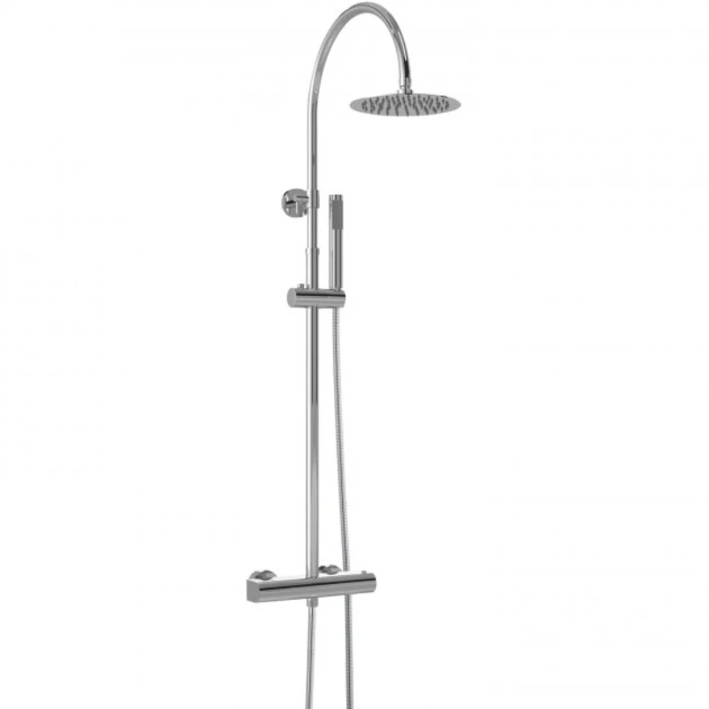 Hudson Reed Luxury Round Thermostatic Bar Mixer Shower - Chrome 3 Hudson Reed Luxury Round Thermostatic Bar Mixer Shower - Chrome