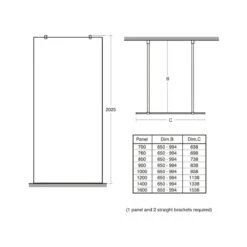 Ideal Standard Synergy Straight Bracing Bracket - Bright Silver -Home Bathroom ideal standard synergy straight bracing bracket l6229eo 1