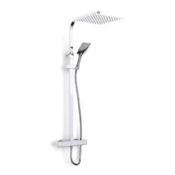 Inta Mio Deluxe Safe Touch Dual Thermostatic Bar Mixer Shower - Chrome