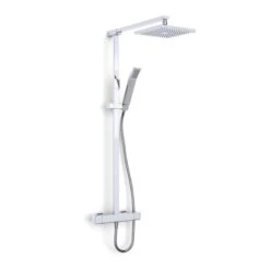 Inta Nulo Safe Touch Dual Thermostatic Bar Mixer Shower - Chrome