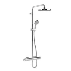 Inta Puro Safe Touch Dual Thermostatic Bar Mixer Shower - Chrome