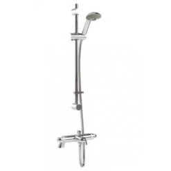 Inta Telo Thermostatic Deck Mounted Bath Mixer Shower - Chrome