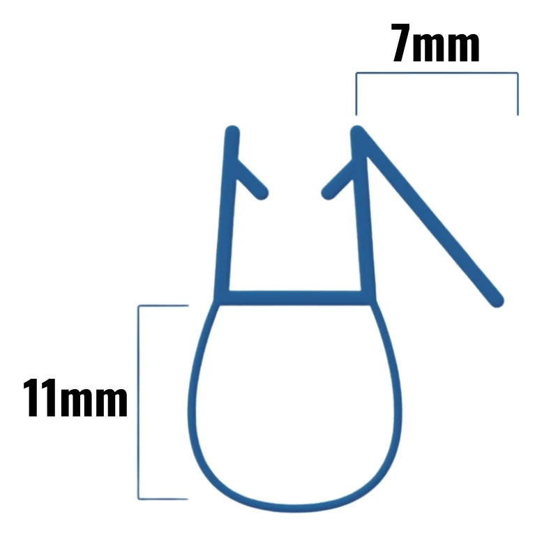 Inventive Creations Aqua Seal - 4-6mm Glass - 11mm - 1200mm Long 4 Inventive Creations Aqua Seal - 4-6mm Glass - 11mm - 1200mm Long - Image 2