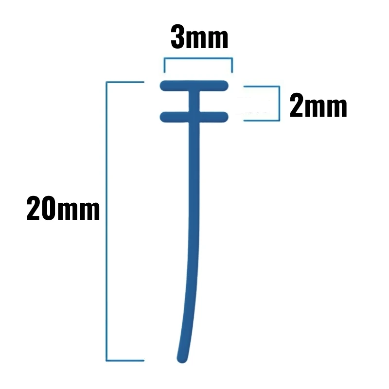 Inventive Creations Small Tee Profile Seal - 1900mm Long 4 Inventive Creations Small Tee Profile Seal - 1900mm Long - Image 2