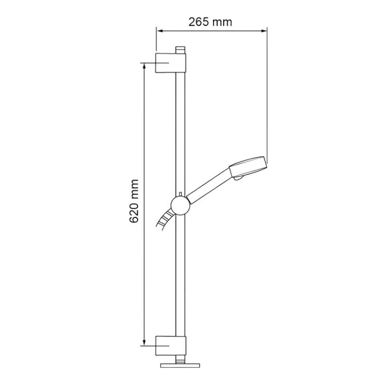 Mira Beat Shower Fittings Kit - White/chrome 4 Mira Beat Shower Fittings Kit - White/chrome - Image 2