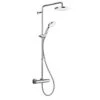 Mira Coda Pro ERD Mk 2 Thermostatic Bar Mixer Shower With Diverter - Chrome -Home Bathroom mira coda pro erd thermostatic bar mixer shower with diverter chrome 1836.006