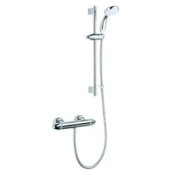 Mira Coda Pro EV MK3 Thermostatic Bar Mixer Shower - Chrome