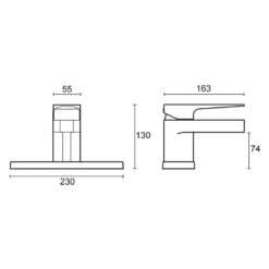 Mira Precision Bath Filler Tap -Home Bathroom mira precision bath filler tap 2.1817.004 1