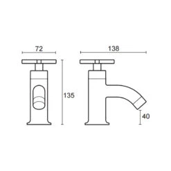 Mira Revive Bath Pillar Taps -Home Bathroom mira revive bath pillar taps 2.1819.003 1