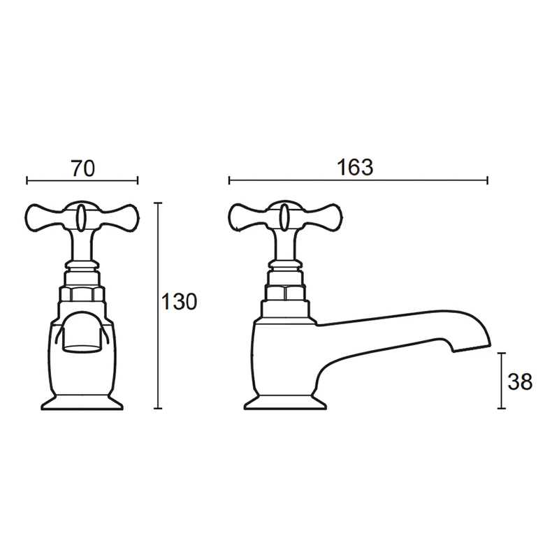 Mira Virtue Bath Pillar Taps 4 Mira Virtue Bath Pillar Taps - Image 2