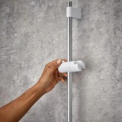 Mira Beat Slide Bar Kit - White/chrome -Home Bathroom mira beat slide bar kit white chrome 2.1703.017 3