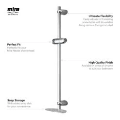 Mira Nectar Slide Rail Kit - Chrome 7 Mira Nectar Slide Rail Kit - Chrome -Home Bathroom mira nectar slide rail kit chrome 2.1703.008 1
