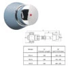 Rada TF31/3 Through Wall Time Flow Control -Home Bathroom rada tf31 3 through wall time flow control 095.03