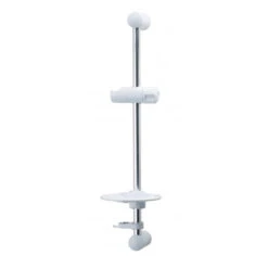 Triton Aaron Shower Rail Set - White/Chrome